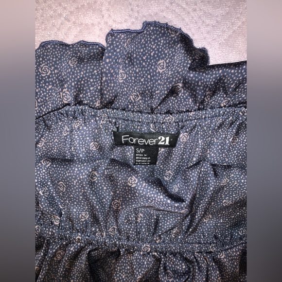 Satin Blue Romper - Picture 2 of 5